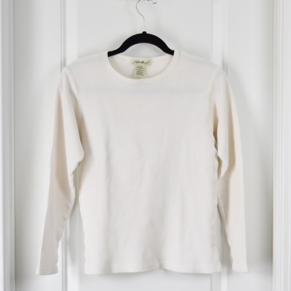 EDDIE BAUER | White Thermal Tee